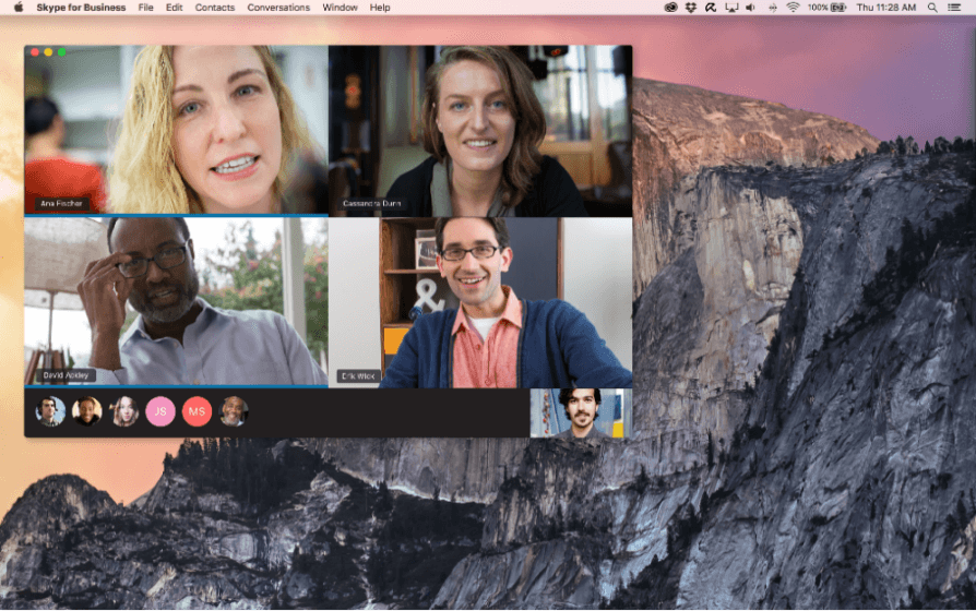 share a single app in skype for business for mac